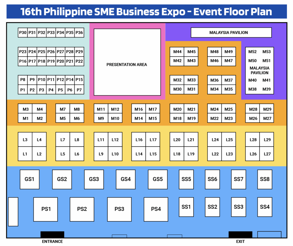 Event Floor Plan - 16th PhilSME