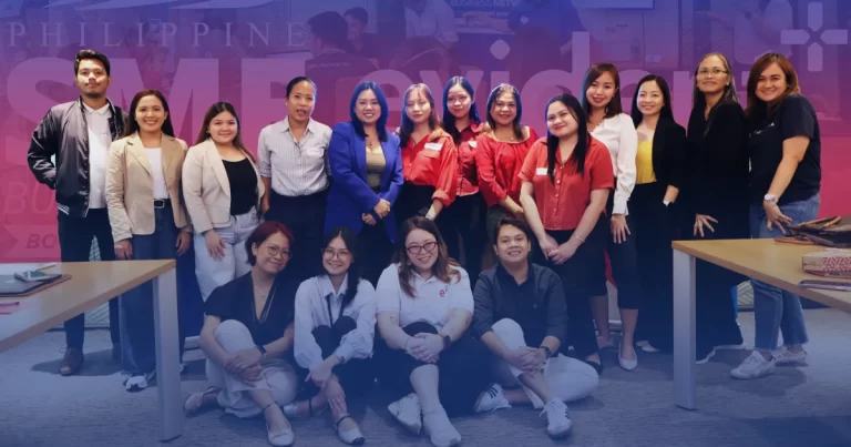 PHILSME Business Network members at The Brand Kickstart workshop in BGC, discussing digital storytelling and brand strategy.